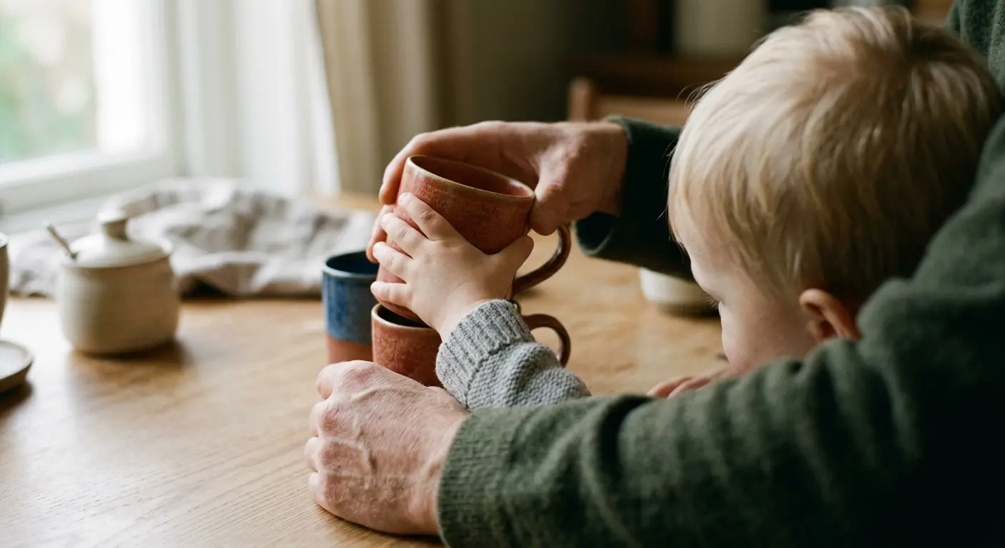 Kuhmilch – generic? Yes, concrete action with precise objects. * No recognizable faces? Yes